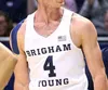 WSKT носит Custom 2021 Brigham Young Cougars Byu College Jersey Basketball Yoeli Childs TJ Haws Джейк Трупсон Коннор Хардинг Далтон Никсон Фредетт