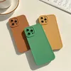 Solid Color Phone Cases For iPhone11 12 13 14pro/promax/max/12 13/mini/xr/xs/xsmax/7 8/p/SE2020 Shockproof Drop Protective Phone Back Cover