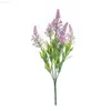 Faux Floral Greenery Home Simulation Vase Flower Decoration Simulation Plant in Misting Old Lavender Indoor Restaurant J220906