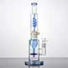 Niebieskie zielone hakae 15 -calowe proste Bongs Bongs 18 mm samica oleju samica platformy Dab mocne rurki wodne o grubości 4 mm duży bong z miską WP2284