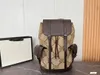 Hochwertiger Rucksack-Stil, Luxus-Designer-Handtasche, Damenmode-Handtasche, zwei Schultergurte, Tasche, Brief-Reißverschluss-Rucksack