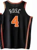 Faculdade usa homem personalizado impresso quente imprensa New York Basketball Jersey Maillots de basket Julius 30 Randle RJ 9 Barrett Derrick4 Rose Kemba 8