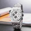 メンズの機械トップブランドの豪華な時計wristwatchビジネス気質オフィスソーシャルシルバーステンレス鋼時計スイス腕時計