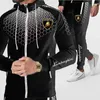 2023 Designer Designer da uomo Tute Abbigliamento sportivo Abbigliamento autunnale Marca Felpa con cappuccio Giacca con cerniera Felpa Pantaloni da jogging Uomo Set sportivi