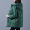 Kobiety damski Parkas Winter Woman Kurtka ciepła parkas zagęszcza płaszcz bawełniany długi z kaptury obciążony luz luźna kurtka śnieżna 4xl 220906