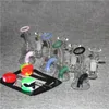 Wasserpfeifen Glasbongs Mini handgemachte grüne Bong Rauchen Wasserpfeifen Dabber Werkzeuge Quarz Banger Nagel