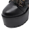 Dsigner Women High Heel Boots Heavy Platform Constructions Black Fashion Boot Grootte 35-43