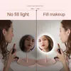 Miroirs Compacts Miroir De Maquillage Éclairé À Led 5X Grossissant Dortoir Bureau Debout Dressing Maquillage Pliable Portable Avec Lumière