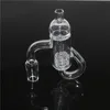 Flat Top Terp Slurper Smoking Quartz Banger with Glass Marble Screw And Ruby Pearls Set 10mm 14mm 90 Nails For Bongs