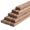 Bacchette di bambù in legno naturale giapponese Salute senza lacca Cera Stoviglie Stoviglie Hashi FY5561 906