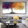 Canvas Painting Abstract Colorful Trees Modern Nordic Plant Posters And Prints Wall Art Picture For Living Room Home Decoration