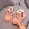 부츠 2022 아기 소녀 소년 발목 아이 가을 겨울 면화 신발 유아 패션 운동화 유아 첫 워커