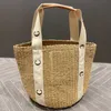 Mode Panier Sacs De Plage Femmes Sac À Main Paille Fourre-Tout Seau Sac À Bandoulière Designers Femmes Sacs À Main Luxurys Designers Totes Purse D229062F