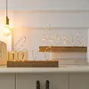 Cordes Base en bois veilleuse Chic fer amour maison lettre lampe à LED Simple confortable bureau parure chaude décor lumières