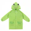 Vattentäta barn Raincoats Cartoon Design Baby Summer Rainwear Ponchon 90-130cm Längd P0906