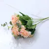 Faux Floral Verdure 1 Bouquet de Gerbera Haute Qualité Soie Camélia Fleurs Artificielles Maison Mariage Garden Party Décoration Diy Pas Cher J220906