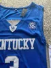 Hommes The Movie Deutschnd # 14 Dirk Nowitzki Navy Blue College Basketball Jersey Kentucky Wildcats Jerseys NCAA 3 Maxey Shirts