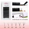 Faux-cils 5lots Easy Fan Lashes Bloom Extension de cils individuels Faux vison doux naturel Extension de cils volume Russo Auto Fans