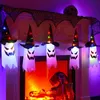 パーティーデコレーションLED RGBライトゴーストハロウィーンウィザードハットストリングガーデンアウトドアクリスマスホーム装飾220905