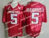 American College Football Wear NCAA TTU Texas Tech #5 패트릭 마홈스 2세 블랙 저지 레드 2019 CFB 150TH 캔자스 시티 화이트 마이클 크랩트리 KC 옐로우 남성 유니폼