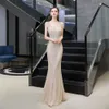 Special Occasion Dresses Back Long Mermaid Beaded Crystal Sexy Evening Party Dress YS92446
