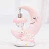 Decorative Objects Figurines LED Night Light Resin Moon Unicorn Cartoon Baby Lamp Romantic Bedroom Decor for Children Kid Girl Toy Children's Gift Cute 220906