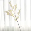 Faux Floral Greenery 1Pcs Artificial Plant Eucalyptus Leaves Plastic Green Plants Fake Eucalyptus Leaves Diy Home Wedding Forest Style Decorations J220906