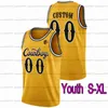 Баскетбол в колледже Джеймса одевается в колледж Custom Wyoming Cowboys 2022 NCAA College Basketball Jersey Hunter Thompson Foster Xavi