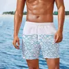 Pantaloncini da uomo Estate 2022 Sport Pantaloni casual da uomo larghi Motivo a onde Stampa 3D Pantaloni da spiaggia alla moda ad asciugatura rapida a cinque punti