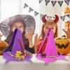 Party Hats Halloween Felt Witch Handmade with Flower Devil Cap Cosplay Prop Peaked Magic for Adult Favor 220905