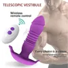 Sex toys massager Telescopic Vestibule G-spot Vibratore con telecomando Impermeabile Vibrating Vagina Clit Toys Adulti 18