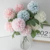 Faux Floral Greenery 2 стакана шелк одуванчик цветочный шарик поддельные растения свадебное расположение искусственные одуванчики Центральные цветы.