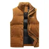 Gilets pour hommes Gilet d'hiver en velours côtelé pour hommes Marque brodée Véritable gilet épaissi plus la taille Gilet sans manches Veste pour hommes 220905