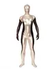 Zwei farblich passende glänzende metallische sexy Katzenanzug Kostüme Lycar Spandex Zentai BodySuit Party Club Stage Kostüme Jumpsuit Overall