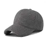 قبعات الكرة 2023 أزياء الصوف البيسبول قبعة دافئة شتاء القبعات الشتوية الرجال القبعات الصلبة لون لحم الضأن الفراء بالجملة كاسكيت فيممي