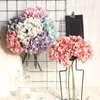 Faux bloemen groen zijden kunstmatige hortensia bloem bruiloft feest verjaardag huis decoratie herfst valentijn boeket arrangement benodigdheden nepplant J220906