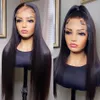 360 150% Virgin Remy Silky Baby Hair Lace Frontal Straight Human Hair Wigs Brazilian Front Closure Wig for Women