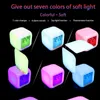 Desk Table Clocks Kids Alarm Clock Coral Gingham Pattern Digital With Thermometer Function 7Color Night Light For Boys Girls Mjbag Am9Sp