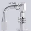 DHL Full Weld Beveled Edge Smoking XXL Heat Retainer Terp Slurper Quartz Banger 20mmOD Maschio Femmina Slurpers Chiodi Per Vetro Acqua Bong Dab Rigs