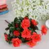 Faux Floral Greenery Fall Outdoor Artificial Red Azalea Flowers Arbustos Alta calidad UV Resistente Flores falsas Decoración para el hogar Pequeñas decoraciones para jardín J220906