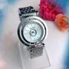 Relogio Masculine Ladies Watch Célèbre Poignet Mode Blanc Diamants Brillants Cadran Calendrier Bracelet Fermoir Pliant Horloge Cadeau De Luxe Montre-Bracelet De Haute Qualité