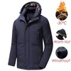 Down Down Parkas Winter Winter Long Casual Fross Fleece Com capuz de casaco ￠ prova d'￡gua fora dos bolsos da moda Parka 4658 220905