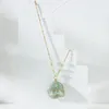 Couleur or cristal Boho géométrique pendentif collier femmes tour de cou chandail chaîne bijoux de fête