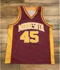 Üniversite özel NCAA basketbolu giyiyor Minnesota Altın Gophers Jersey Marcus Carr Liam Robbins Her ikisi de Gach Gabe Kalscheur Brandon Johnson Isaia