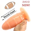 Skönhetsartiklar PVC Material Anal Plug vuxen Toy Gay Ball Sexy Toys Baseball Shape Dildo Max Dia 6.8cm