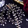 Headbands Wedding Bridal Crystal Headband For Woman Rhinestone Hair Comb Headdress Headpiece Bride Drop Delivery 2022 Bdesybag Ameym