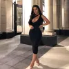 الفساتين غير الرسمية Cnyishee واحد الكتف bodycon غمد ميدي ثياب الحزب للنساء ملابس الصيف بلا أكمام مثيرة جوفاء