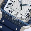 GF V3 GF0018 Japan Miyota 9015 Automatische Herren Watch Large Blue Pvd Lünette weißes Zifferblatt Römische Markier