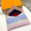 حزم اليوم Escale Pochette Kirigami 69119 Summer Collection 3 Envelope Style Pouches Tie Dye Effect Canvas L Tablet M Passport S 268W