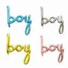 Boy Girl Decorazione in foglio di alluminio Palloncini Baby Shower Decorazioni per feste di compleanno Bambini Genere Rivela Palloncino Lettere a forma di TH0255